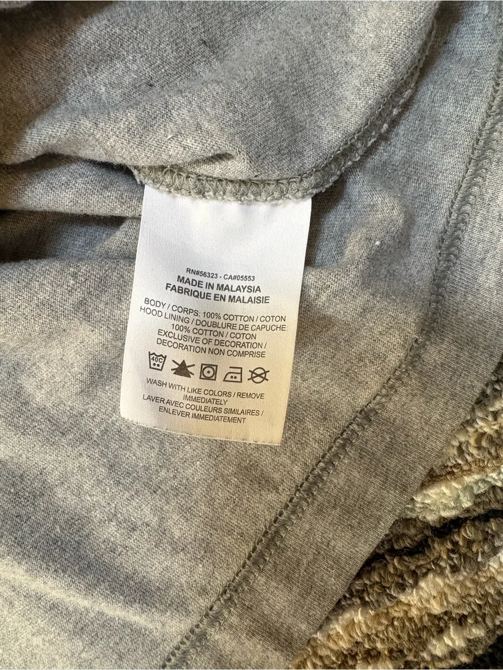 Nike Light Gray Pullover Hoodie with White Swoosh